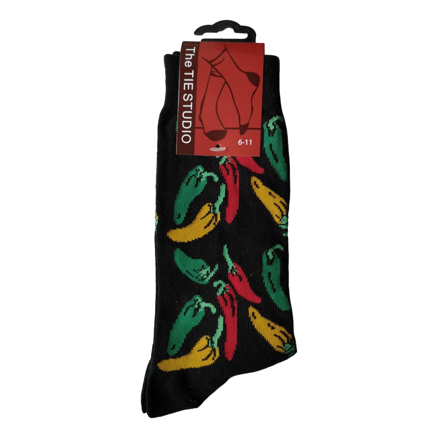 Chilli Pepper Mexican Vegetable Unisex Novelty Ankle Socks Adult Size 6-11 image 0
