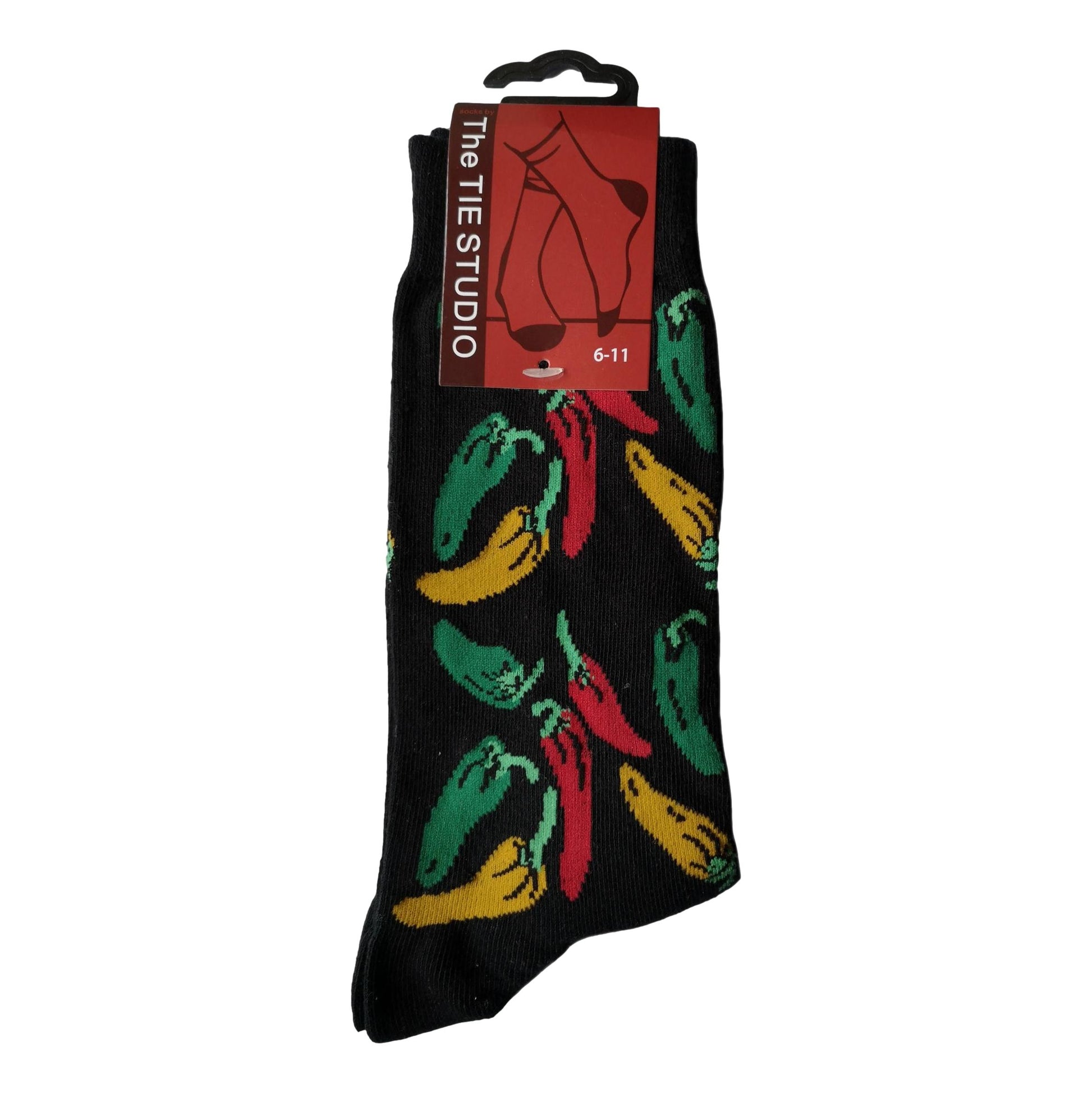 Chilli Pepper Mexican Vegetable Unisex Novelty Ankle Socks Adult Size 6-11 image 0