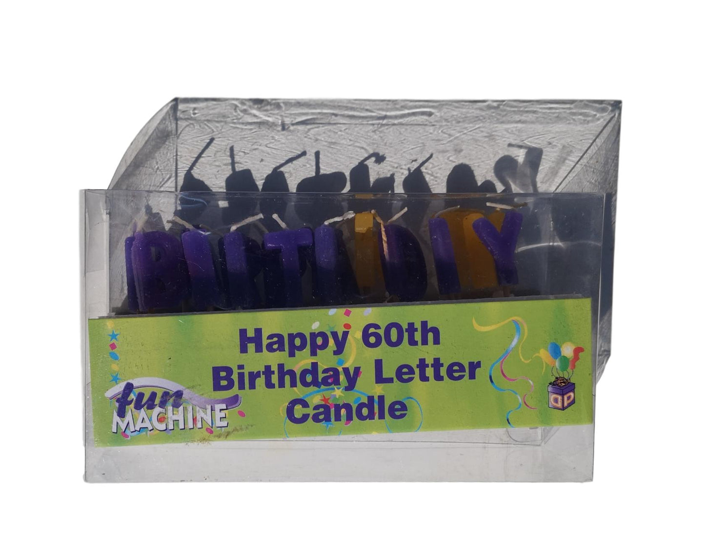 Happy 60th Birthday Letter Candles image 1