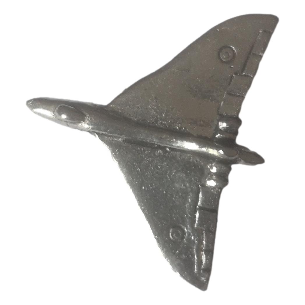 Vulcan Bomber polished pewter metal lapel pin badge image 0