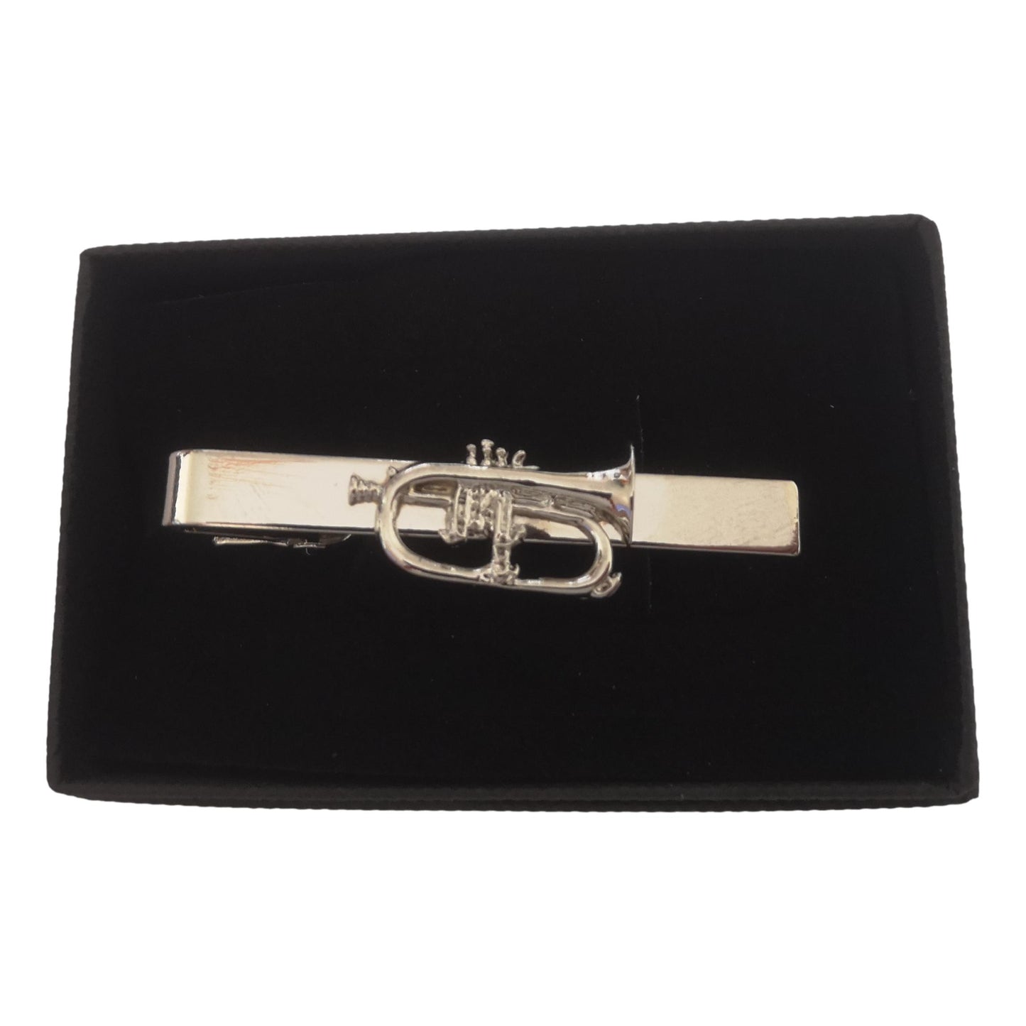Flugel Horn Silver-plated Tie Bar/Clip/Slide image 1
